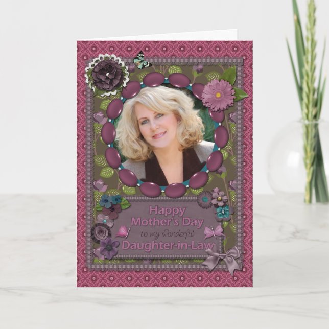 Daughter-in-Law, a Photo Mother's Day card (Front)