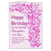 Daughter in Law Birthday Butterflies | Zazzle