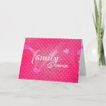 daughter-in-law birthday card<br><div class="desc">Birthday for daughter-in-law on bright pink and white polka dot background</div>