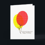 Daughter In Law Birthday Cards, Colorful Balloons Card<br><div class="desc">A simple,  clean,  nice and colorful balloons card for a daughter in law on her birthday. Inside text is customizable.</div>