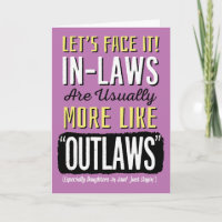 Daughter-in-law Birthday, Funny, like Outlaws! Car