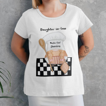 Daughter In Law Birthday Gnome Chef Cook T-shirt by sandrarosecreations at Zazzle