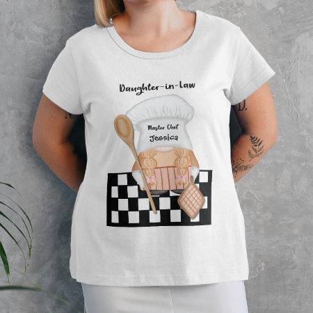 Daughter In Law Birthday Gnome Chef Cook T-shirt