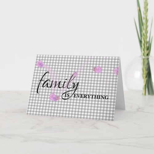 Daughter_in_law Birthday Gray Gingham Card