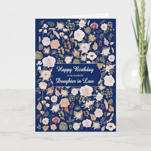 Daughter in Law Birthday Scattered Flowers 