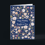 Daughter in Law Birthday Scattered Flowers  Card<br><div class="desc">Happy birthday to your daughter in law. This birthday card captures the timeless beauty of roses in full bloom,  intertwined with graceful leaves. The design evokes a sense of classic charm and elegance,  making it a wonderful way to convey your warmest birthday greetings to someone special.</div>