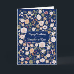 Daughter in Law Birthday Scattered Flowers  Card<br><div class="desc">Happy birthday to your daughter in law. This birthday card captures the timeless beauty of roses in full bloom,  intertwined with graceful leaves. The design evokes a sense of classic charm and elegance,  making it a wonderful way to convey your warmest birthday greetings to someone special.</div>