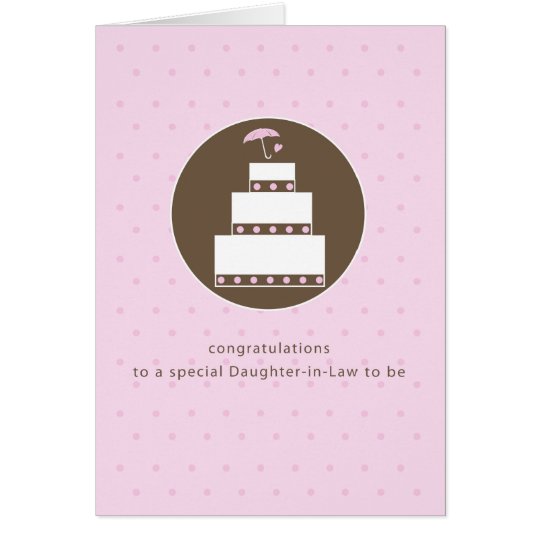 DaughterinLaw, Bridal Shower Cake Congratulation