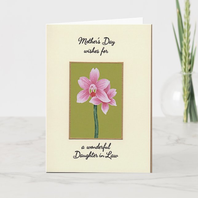 Daughter In Law Card (Front)
