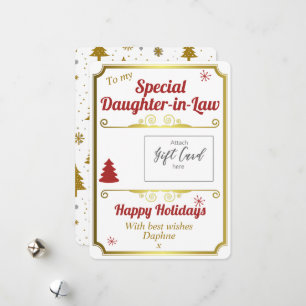 Daughter in Law Christmas Gift Card Holder