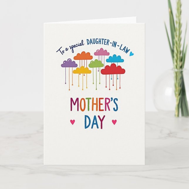 Daughter In Law Cloudburst Card (Front)
