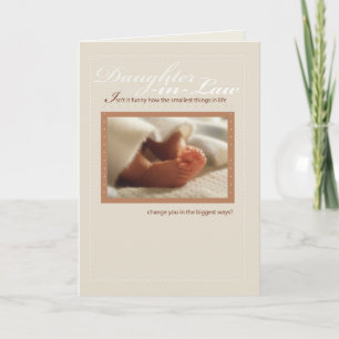 Daughter-in-Law Congratulations New Baby Feet Card