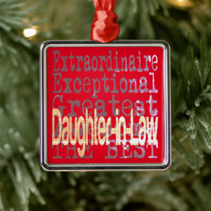 Daughter-In-Law Extraordinaire Metal Ornament