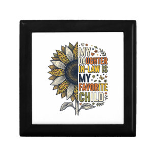 Daughter In Law Favorite Child Sunflower Vintage S Gift Box