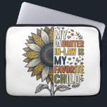 Daughter In Law Favorite Child Sunflower Vintage S Laptop Sleeve<br><div class="desc">Daughter In Law Favorite Child Sunflower Vintage Shirt_1</div>