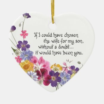Daughter-in-law Gift Ceramic Ornament by SimoneSheppardDesign at Zazzle