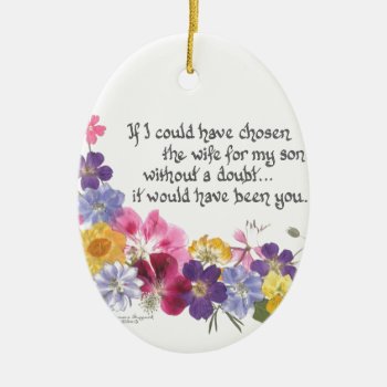 Daughter-in-law Gift Ceramic Ornament by SimoneSheppardDesign at Zazzle