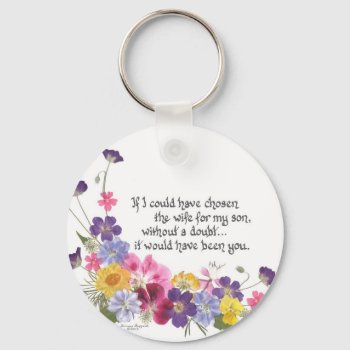Daughter-in-law Gift Keychain by SimoneSheppardDesign at Zazzle