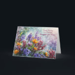 Daughter in Law Happy Birthday Wildflowers Card<br><div class="desc">Daughter in Law Happy Birthday card with pretty colorful flowers. Wishes of love and happiness on the inside.</div>