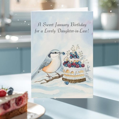 Daughter-in-Law Happy January Birthday Nuthatch 