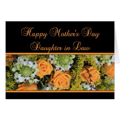 Daughter in Law   Happy Mothers Day rose card