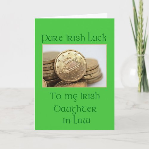 Daughter in Law Happy St Patricks Day Card