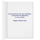 Daughter-in-Law, Happy Veterans Day, Old Flag Star (Inside (Right))