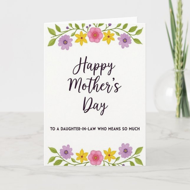 Daughter In Law Loving Card (Front)