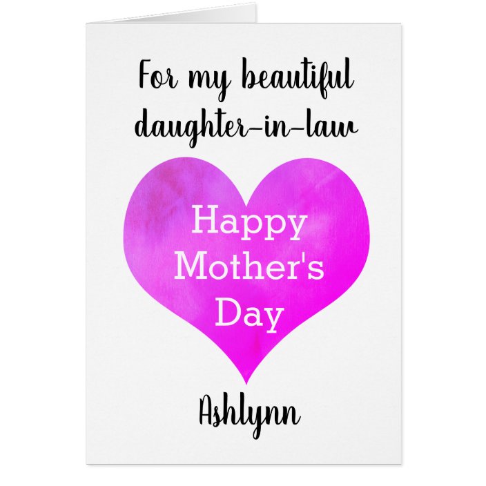 mothers day card to daughter in law