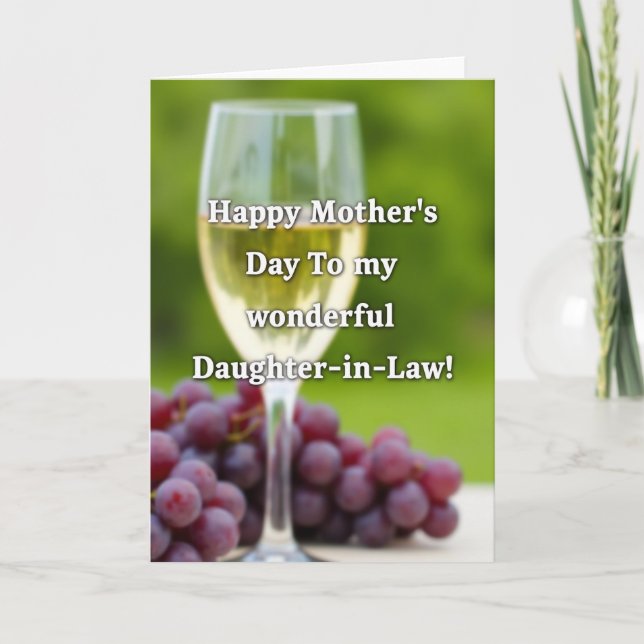 Daughter In Law Mothers Day Card (Front)