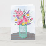 Daughter-in-law Mother&#39;s Day Mason Jar Vase Card at Zazzle
