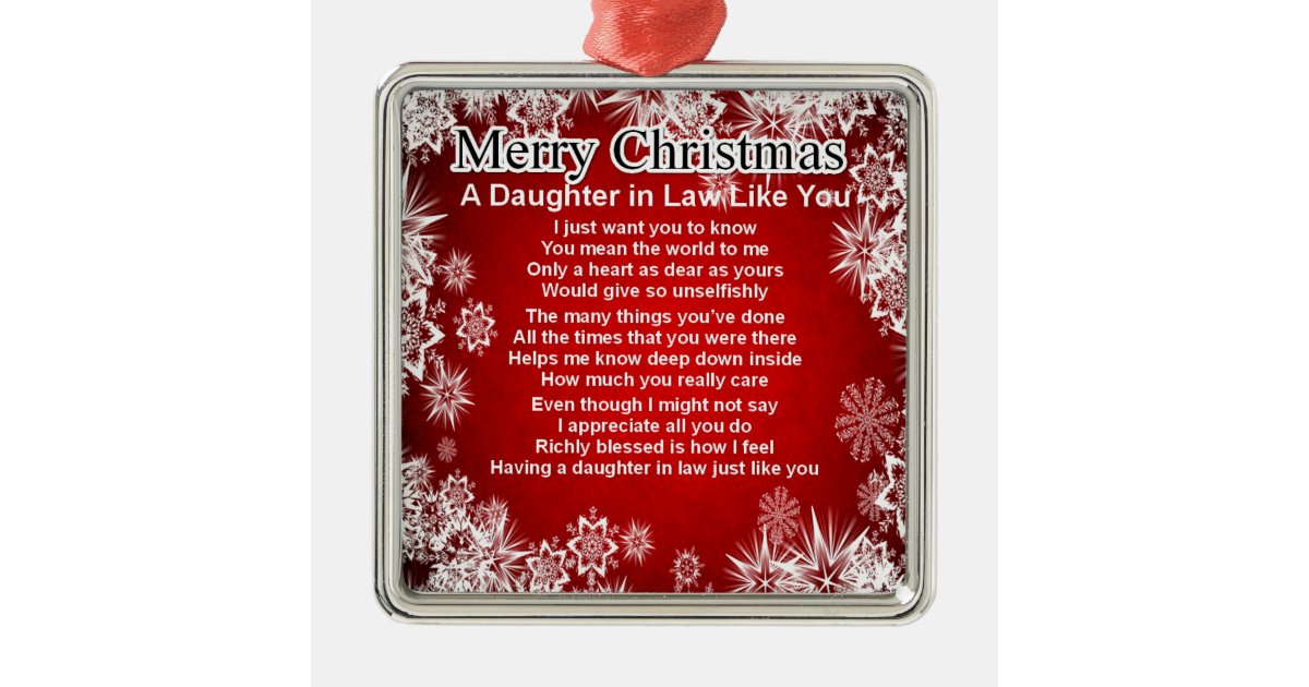 Family Mom Is The World To Me Christmas Letter Metal Ornament