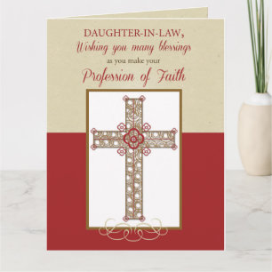 Daughter-in-Law, RCIA Blessings on Profession of F Card