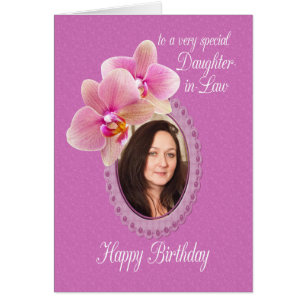 Daughter in Law Special Birthday Wishes Orchids Cards