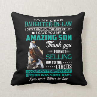 Daughter In Law Throw Pillow
