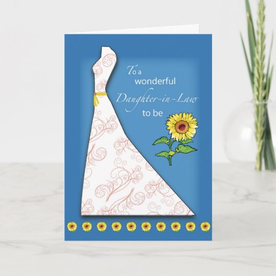 Daughter In Law To Be Bridal Shower Sunflower Invitation