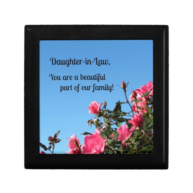 Daughter-in-Law, you are a beautiful part of ... Jewelry Box (Front)