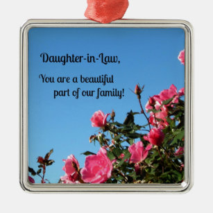 Daughter-in-Law, you are a beautiful part of ... Metal Ornament