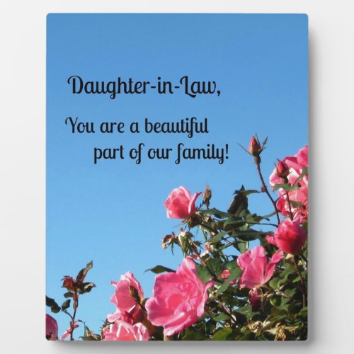 Daughter_in_Law you are a beautiful part of  Plaque