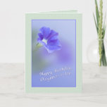 Daughter-in-law's Birthday Card with Petunia<br><div class="desc">This lovely little petunia is surrounded by soft soothing colors and makes a great birthday greeting for someone special.</div>