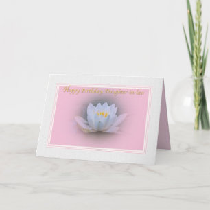 Daughter-in-law's Birthday Card with Water Lily