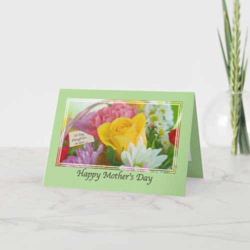 Daughter_in_laws Mothers Day Card with Flowers