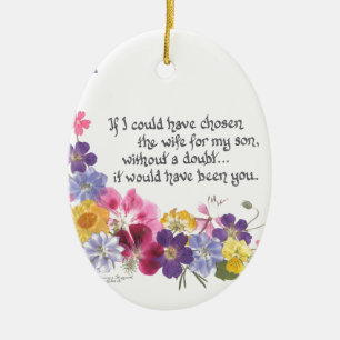 Daughter-inLaw Gifts Ceramic Ornament