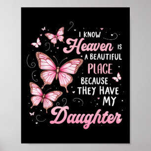 Daughter Is My Guardian Angel In Heaven Memorial D Poster