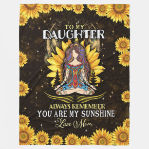 Daughter Lovers   To My Daughter Love Mom Fleece Blanket