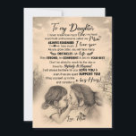 Daughter Lovers | To My Daughter Love Mom Holiday Card<br><div class="desc">Daughter Gifts | To My Daughter I Never Knew How Much Love My Heart Love From Mom</div>