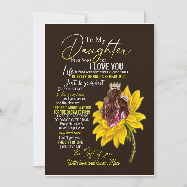 Daughter Lovers | To My Daughter Love Mom Invitation (Front)
