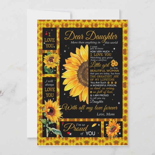 Daughter Lovers | To My Daughter Love Mom Invitation (Front)