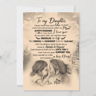 Daughter Lovers To My Daughter Love Mom Invitation