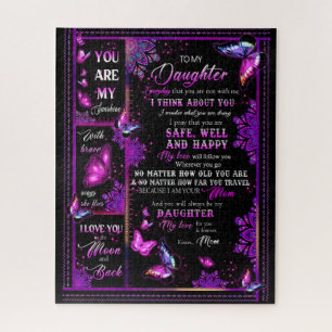 Daughter Lovers To My Daughter Love Mom Jigsaw Puzzle